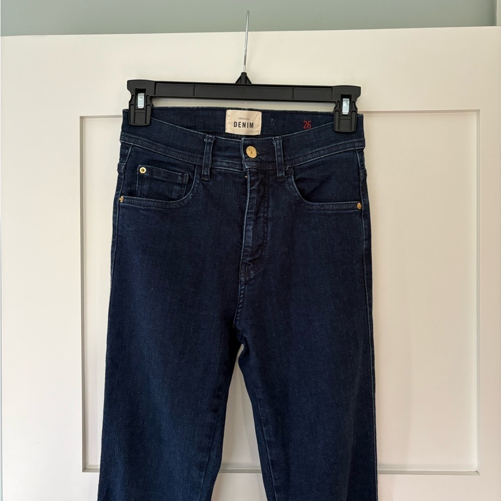 Sezane Classic Fit Dark Blue Jeans size 25 - Picture 5 of 10